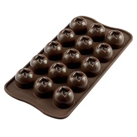 Silikomart EasyChoc Imperial bonbonvom 15 halve bollen ø 2,8 Premium