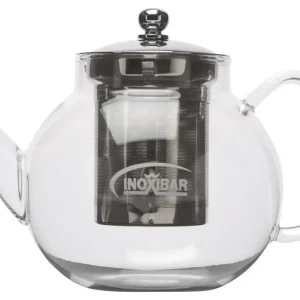 Inoxibar theepot met theefilter 1,2 liter glas Nu Kopen