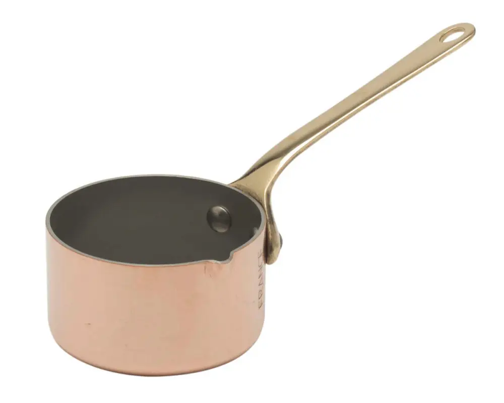 Mauviel M'minis M'150b sauspan ø 5 cm koper met bronzen steel Lage Prijs