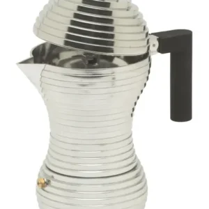 Nieuw Alessi Pulcina percolator 6 kops aluminium zwart