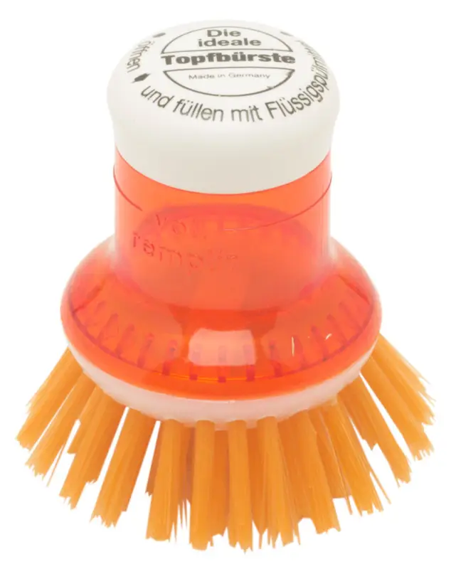 Dagaanbieding Redecker pannenborstel met doseersysteem kunststof oranje