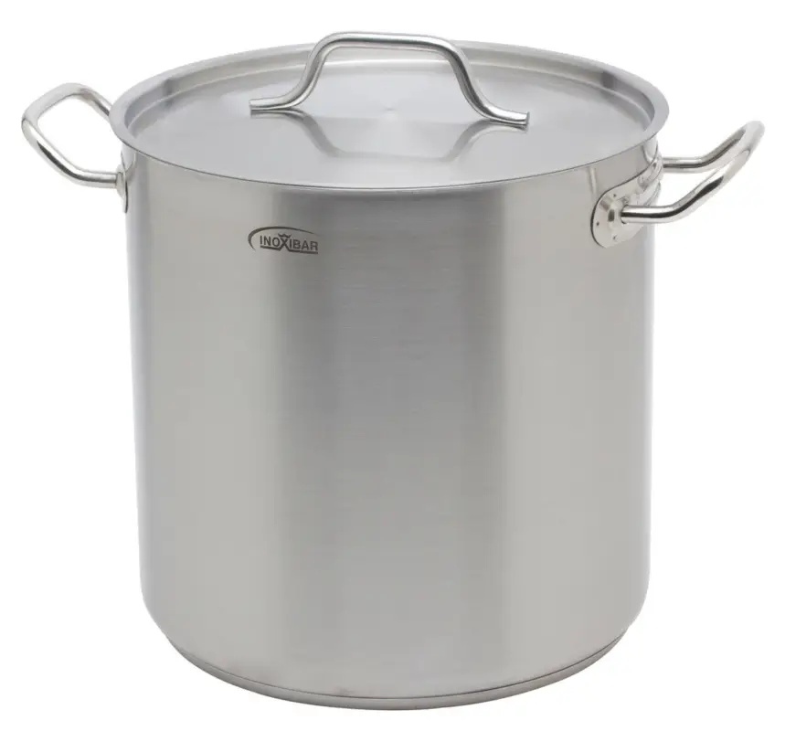 Inoxibar industriële soeppan 6 liter ø 20 cm rvs mat Dagaanbieding