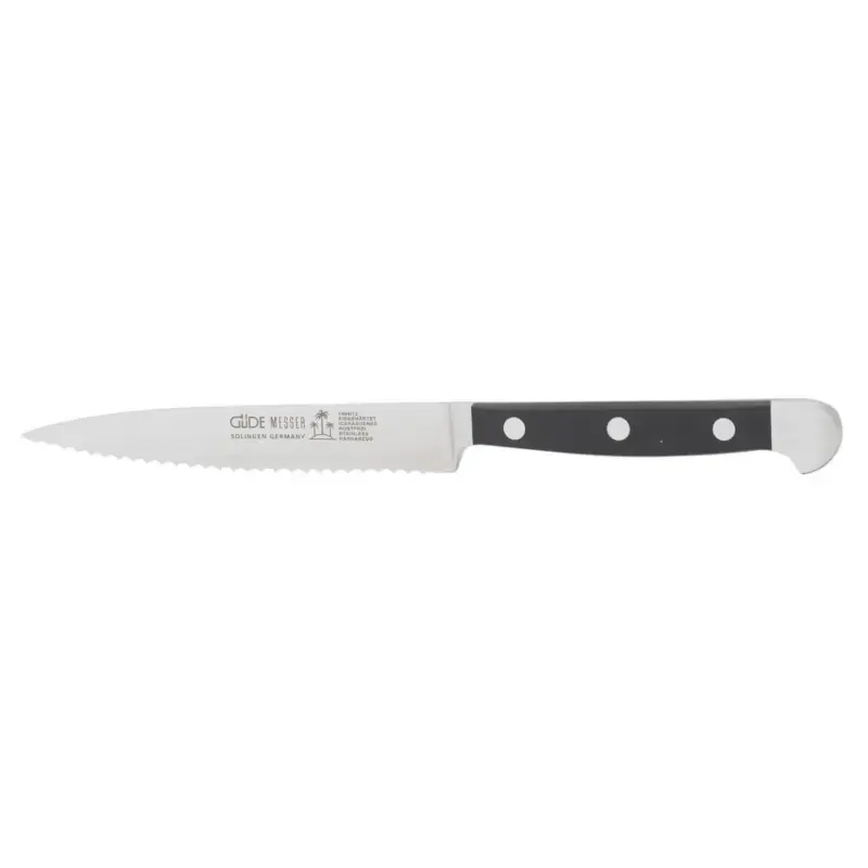 Actieprijs Güde Alpha worst- en tomatenmes 13 cm messenstaal zwart