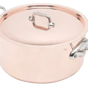Shop Nu Mauviel M'150S kookpan ø 24 cm koper rvs handgreep