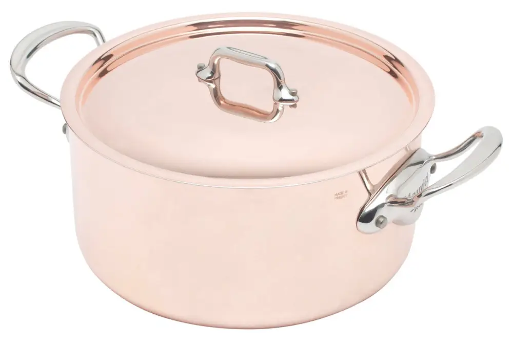 Shop Nu Mauviel M'150S kookpan ø 24 cm koper rvs handgreep