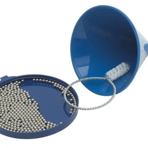 Lage Kosten Brushtech decanteer en fles waskit 11 cm kunststof blauw
