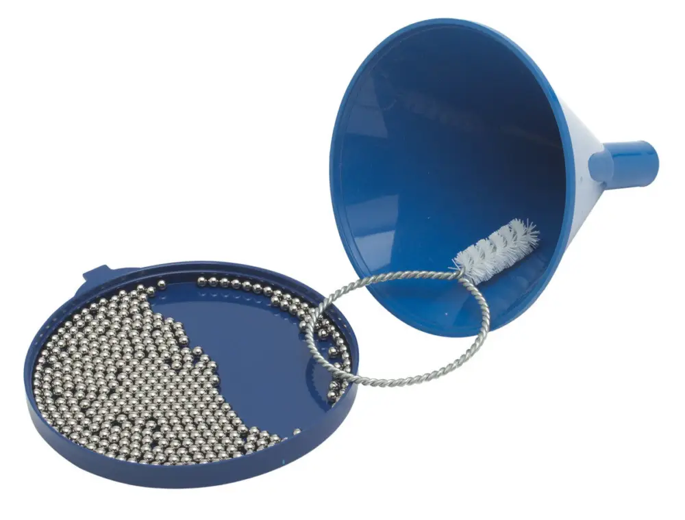 Lage Kosten Brushtech decanteer en fles waskit 11 cm kunststof blauw