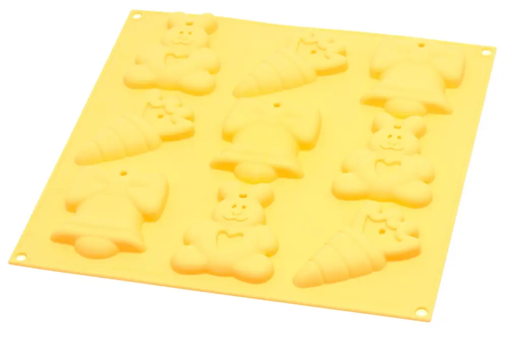 Silikomart bakvorm My Easter Cookies 9 cm silicone geel 9 stuks Korting