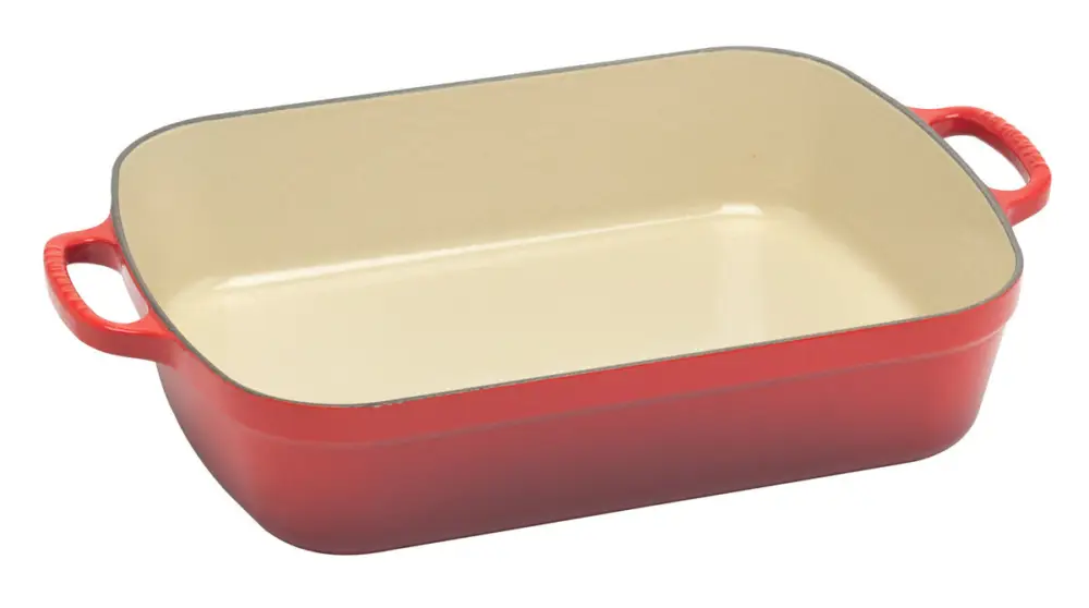 Betaalbaar Le Creuset braadslede 4,9 liter 33 cm gietijzer kersrood