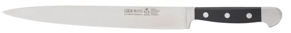 Korting Güde Alpha vleesmes 26 cm messenstaal zwart