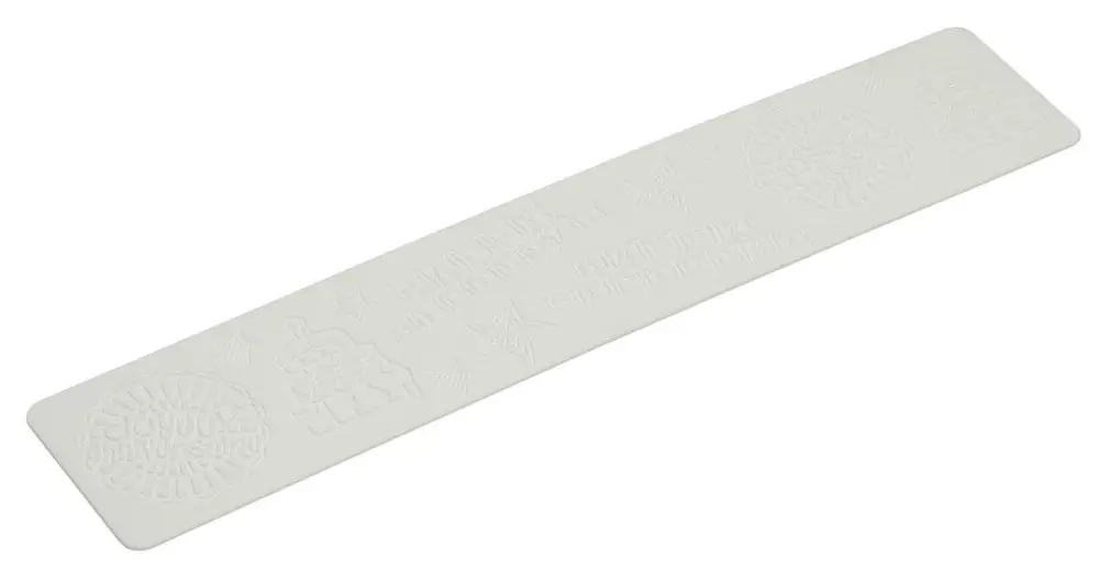 Beperkt Aanbod Silikomart Wonder Cakes Tricot Decor Happy Birthday 40 cm silicone wit