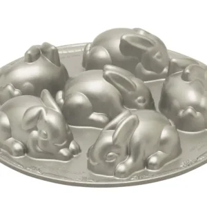 Finale Uitverkoop Nordic Ware bakvorm 'Baby Bunny' 6 stuks ø 30 cm aluminium g