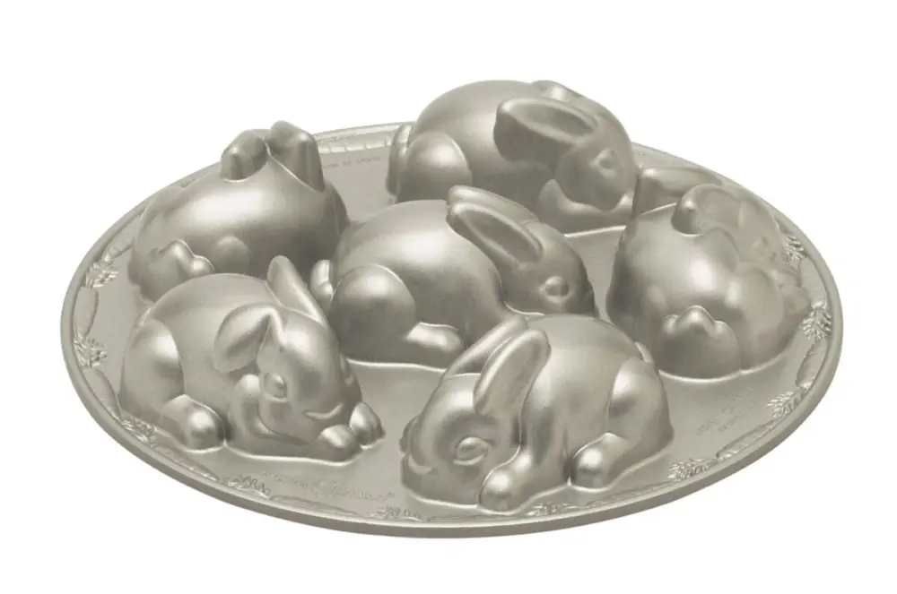 Finale Uitverkoop Nordic Ware bakvorm 'Baby Bunny' 6 stuks ø 30 cm aluminium g