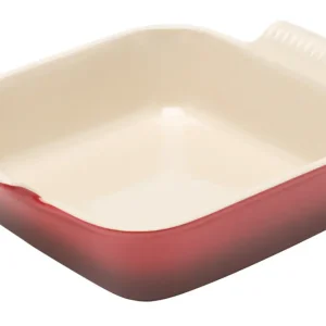 Le Creuset ovenschaal vierkant 23 cm aardewerk kersrood Premium