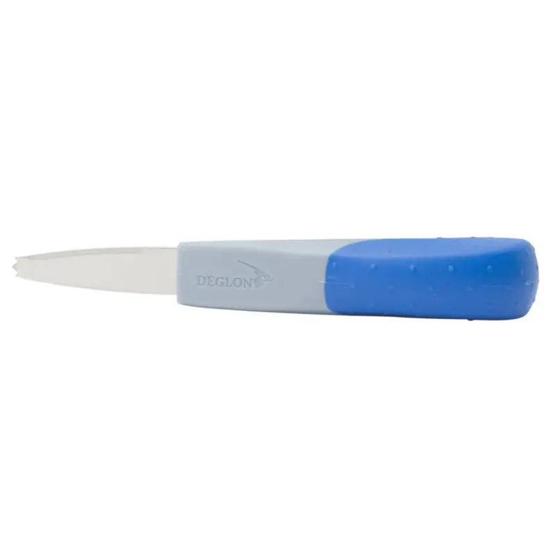 Aanbieding Deglon oestermes 'Ocean' 15 cm rvs blauw