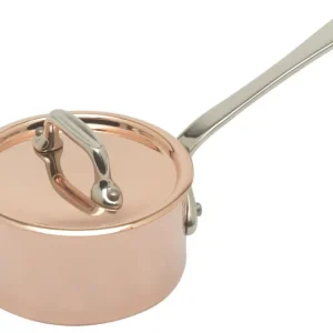 Nu Kopen Mauviel M'Minis steelpan met deksel rond ø 9 cm koper rvs greep