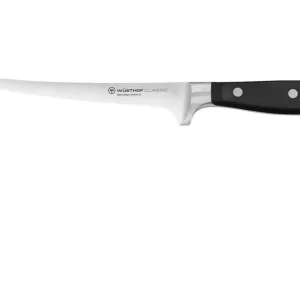 Rechtstreeks Van De Fabrikant Wüsthof Classic smal uitbeenmes met gekromd lemmet 18 cm messenstaal