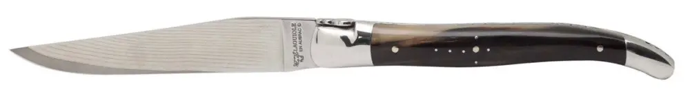 Gereduceerde Prijs Laguiole en Aubrac klap-steakmes 12 cm Pointe de Corne