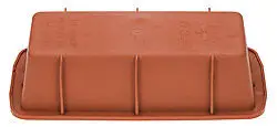 Koopje Silikomart bakvorm cake 24 x 10 cm silicone bruin