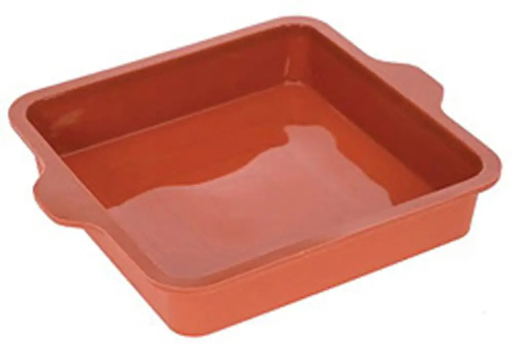 Favoriet Silikomart bakvorm vierkant 23 cm silicone bruin