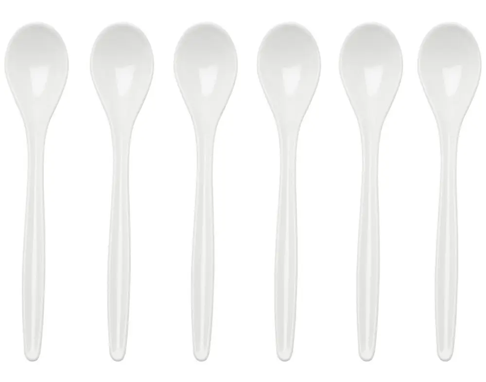 Finale Uitverkoop Westmark eierlepels kunststof 14,5 cm wit 6 stuks