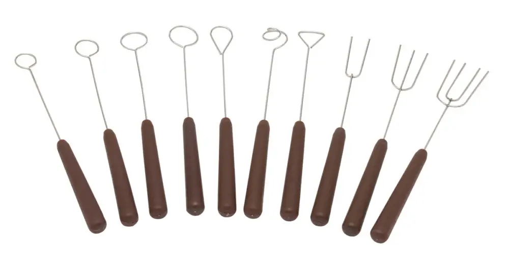 Silikomart Easy Choc chocoladevorken 19 cm 10-delig Gratis Retour