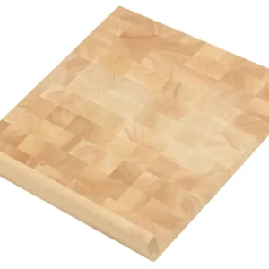 Actieprijs Zassenhaus snijplank aanslagrand 39 x 39 x 2 cm rubberhout