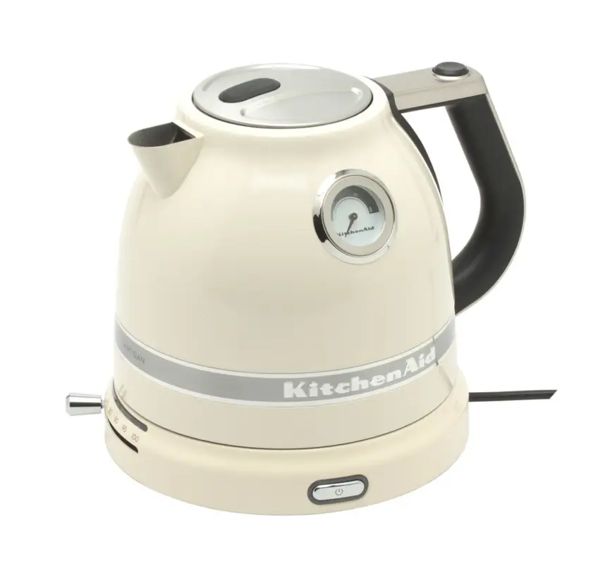 KitchenAid Artisan waterkoker 1,5 liter aluminium amandelwit Koopje