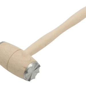 Finale Uitverkoop Oldenhof vleeshamer 30 cm hout met aluminium platen