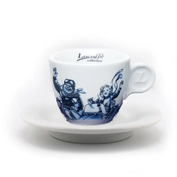 Lucaffé Blucaffé espressokop en schotel blauw 2-delig Veilige Betaling