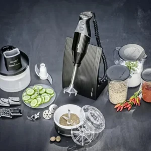 Bamix Superbox staafmixerset 30 cm kunststof rood Korting