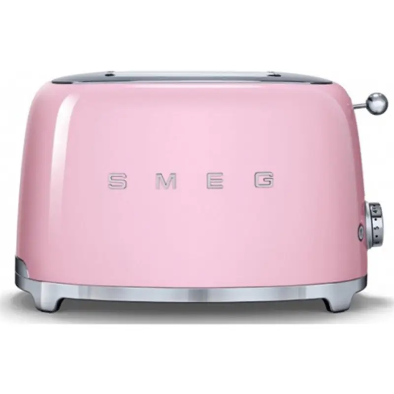 Smeg 50's style broodrooster lang 2 sleuven staal roze Rechtstreeks Van De Fabrikant