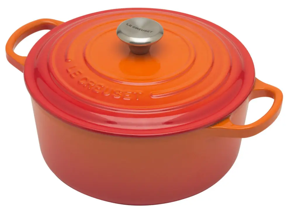 Le Creuset Signature braadpan 3,3 liter ø 22 cm gietijzer vulcanique Voordeelprijs