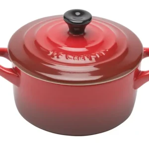 Le Creuset minipan ø 10 cm aardewerk kersrood Flitsaanbieding