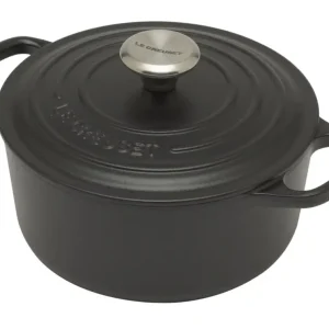 Le Creuset Signature braadpan 1,8 liter ø 18 cm gietijzer matzwart Betaalbaar