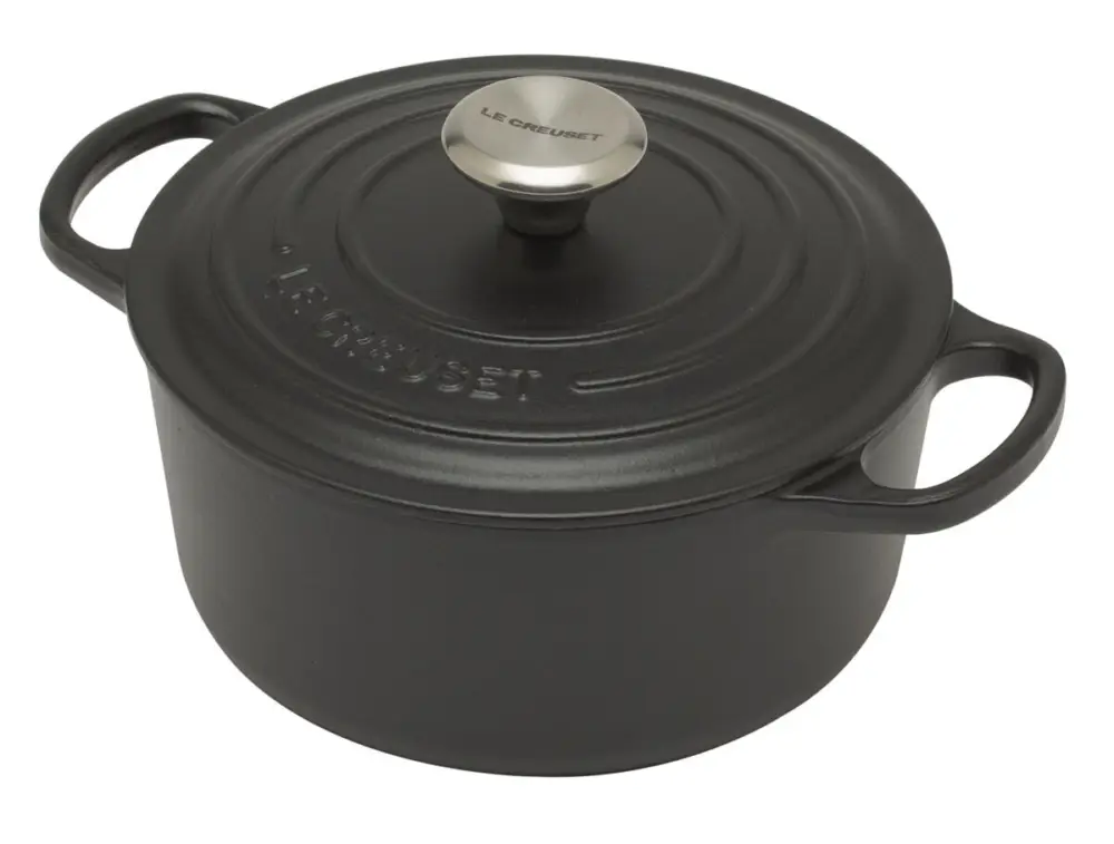 Le Creuset Signature braadpan 1,8 liter ø 18 cm gietijzer matzwart Betaalbaar
