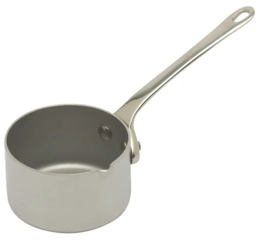 Mauviel M'Minis steelpan met schenktuit rond ø 5 cm rvs Snelle Levering