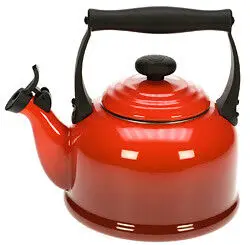 Direct Verzonden Le Creuset Tradition fluitketel 2,1 liter staal kersrood