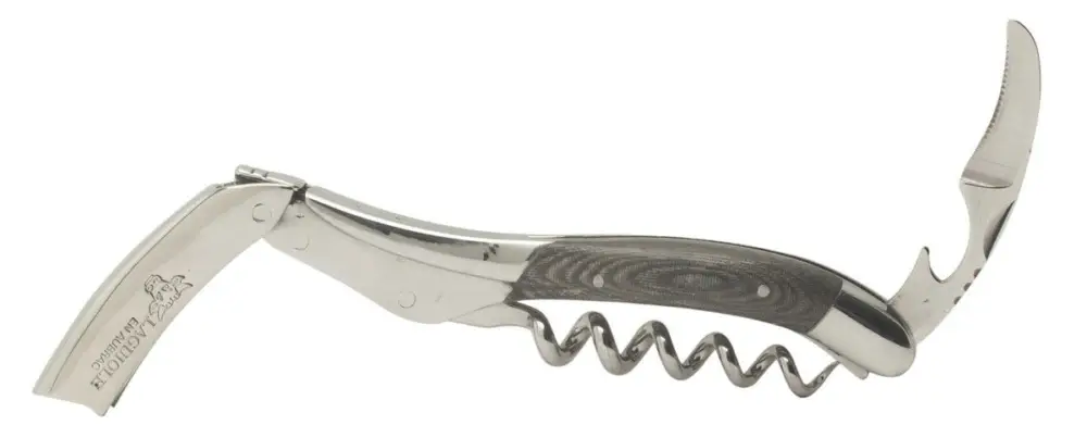 Laguiole en Aubrac kelnersmes 12 cm grijs canvas Superprijs