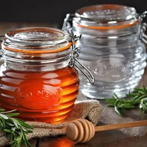 Kilner honingpot met honinglepel 400 ml glas Aanbieding