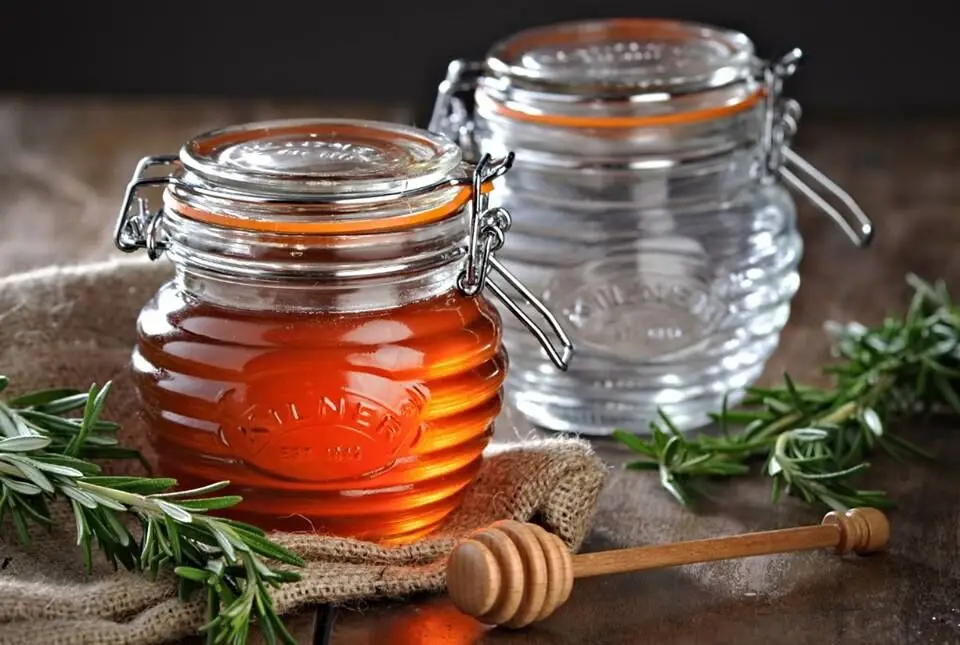 Kilner honingpot met honinglepel 400 ml glas Aanbieding