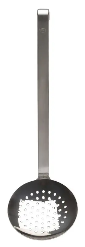 Rösle schuimspaan vlak grof 12 cm rvs Speciale Aanbieding
