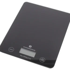 Zassenhaus Balance keukenweegschaal 5 kg zwart Laatste Versie