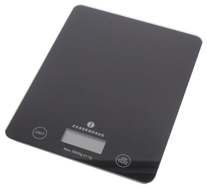 Zassenhaus Balance keukenweegschaal 5 kg zwart Laatste Versie