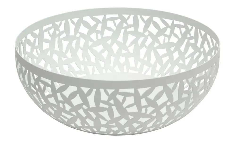Alessi Cactus! fruitschaal rond ø 29 cm rvs wit Actieprijs