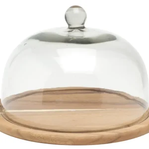 Zassenhaus kaasstolp met houten plank rond ø 30 cm glas Gecertificeerd