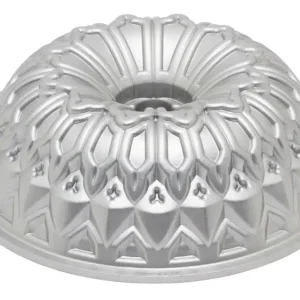 Shop Nu Nordic Ware Stained Glass tulband ø 26 cm aluminium grijs