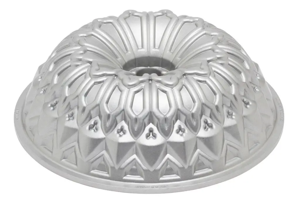 Shop Nu Nordic Ware Stained Glass tulband ø 26 cm aluminium grijs