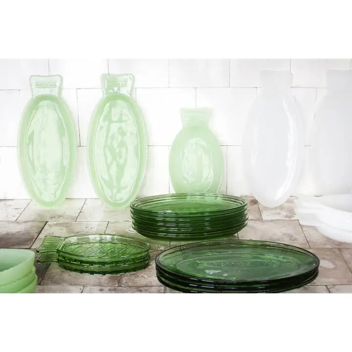 Betaalbaar Serax Fish & Fish fles 1 liter glas groen