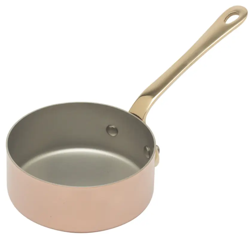 Mauviel M'Minis sauteerpan rond ø 9 cm koper bronzen greep Favoriet